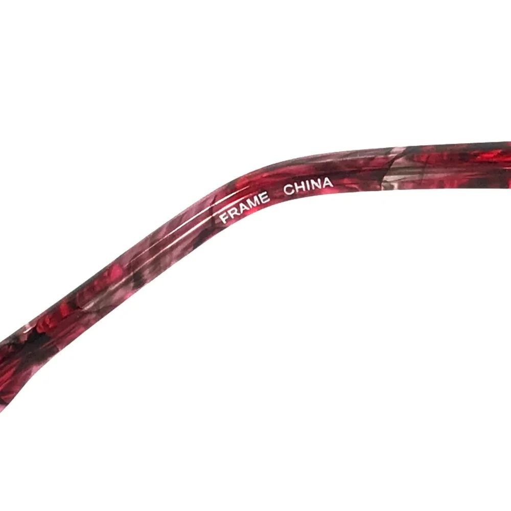 BCBGMAXAZRIA Eyeglasses Frames KANA WINE Red Cat Eye Half Rim 53-17-135